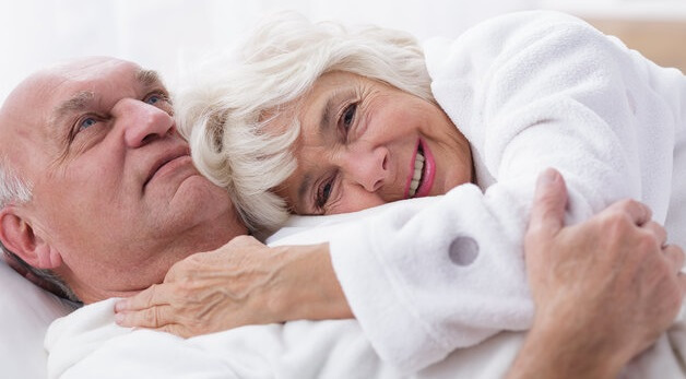 Image of elderly couple and good sex life